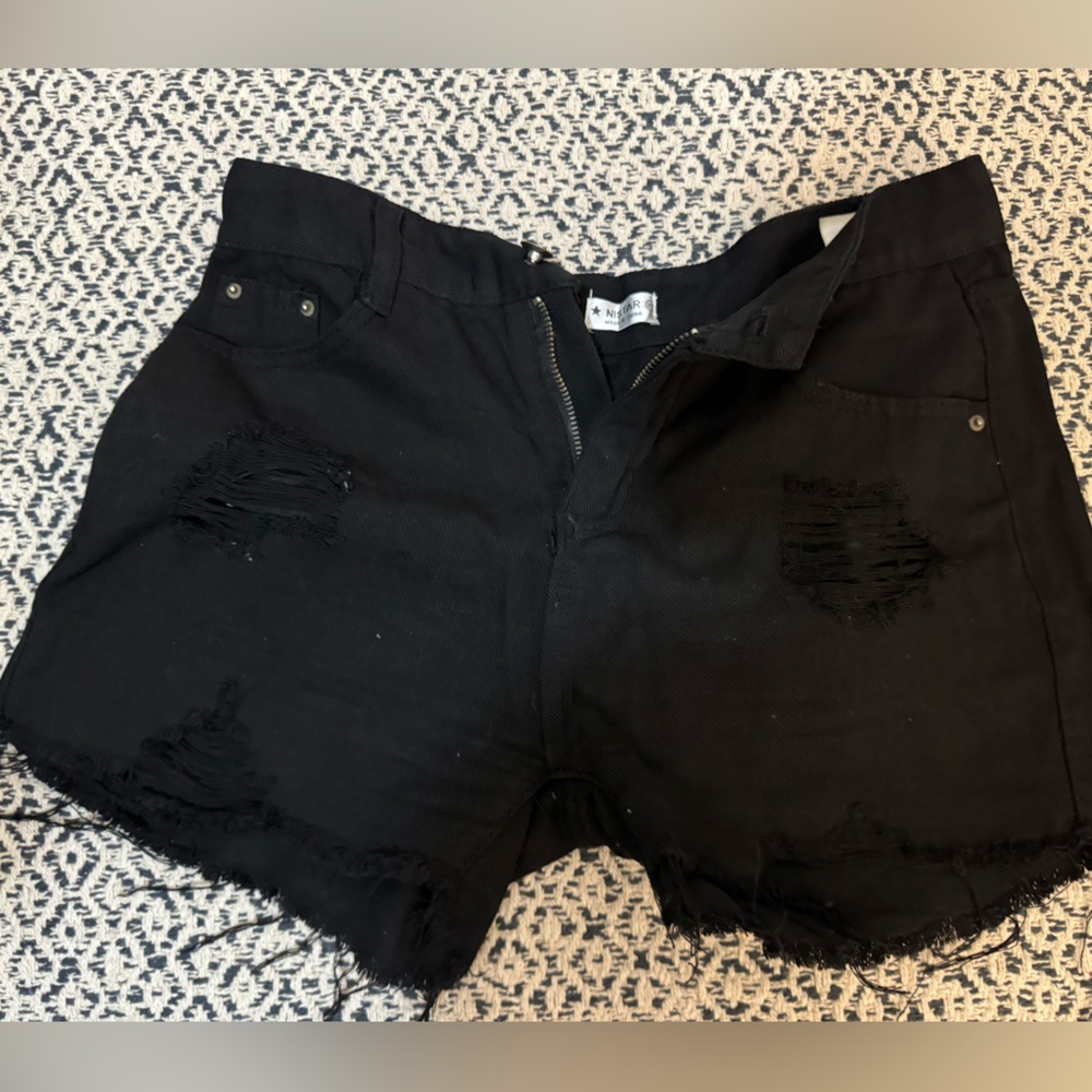 Denim shorts